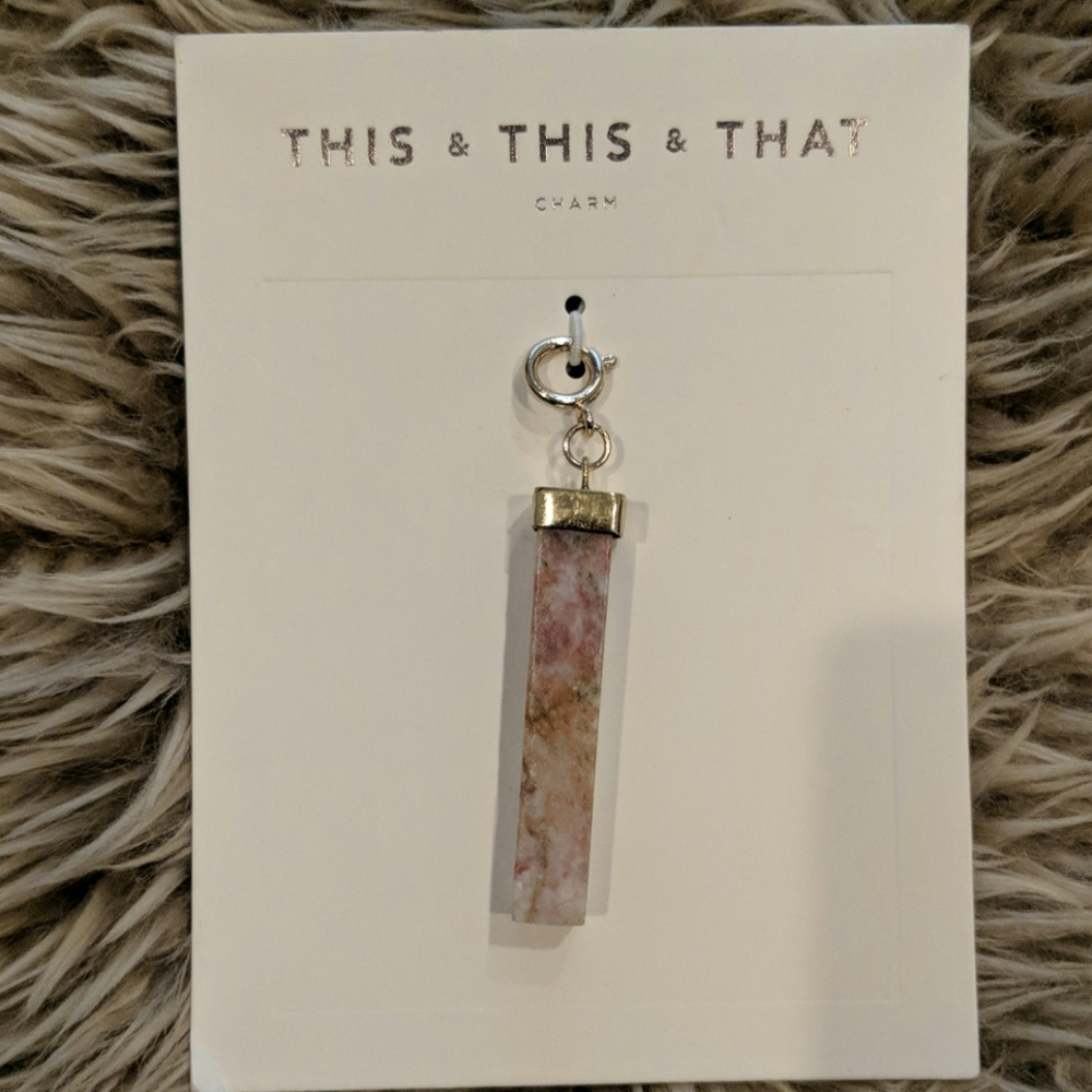 Gemstone charm from Anthropologie